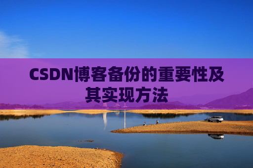 CSDN博客备份的重要性及其实现方法